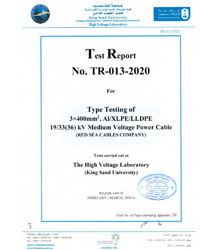 3x400 mm² AL-XLPE-LLDPE 19 - 33 KV KSA